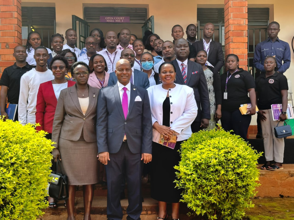 Justice Karemani, Chief Registrar Call for Customer-Centred Service During Staff Engagement in Kiboga